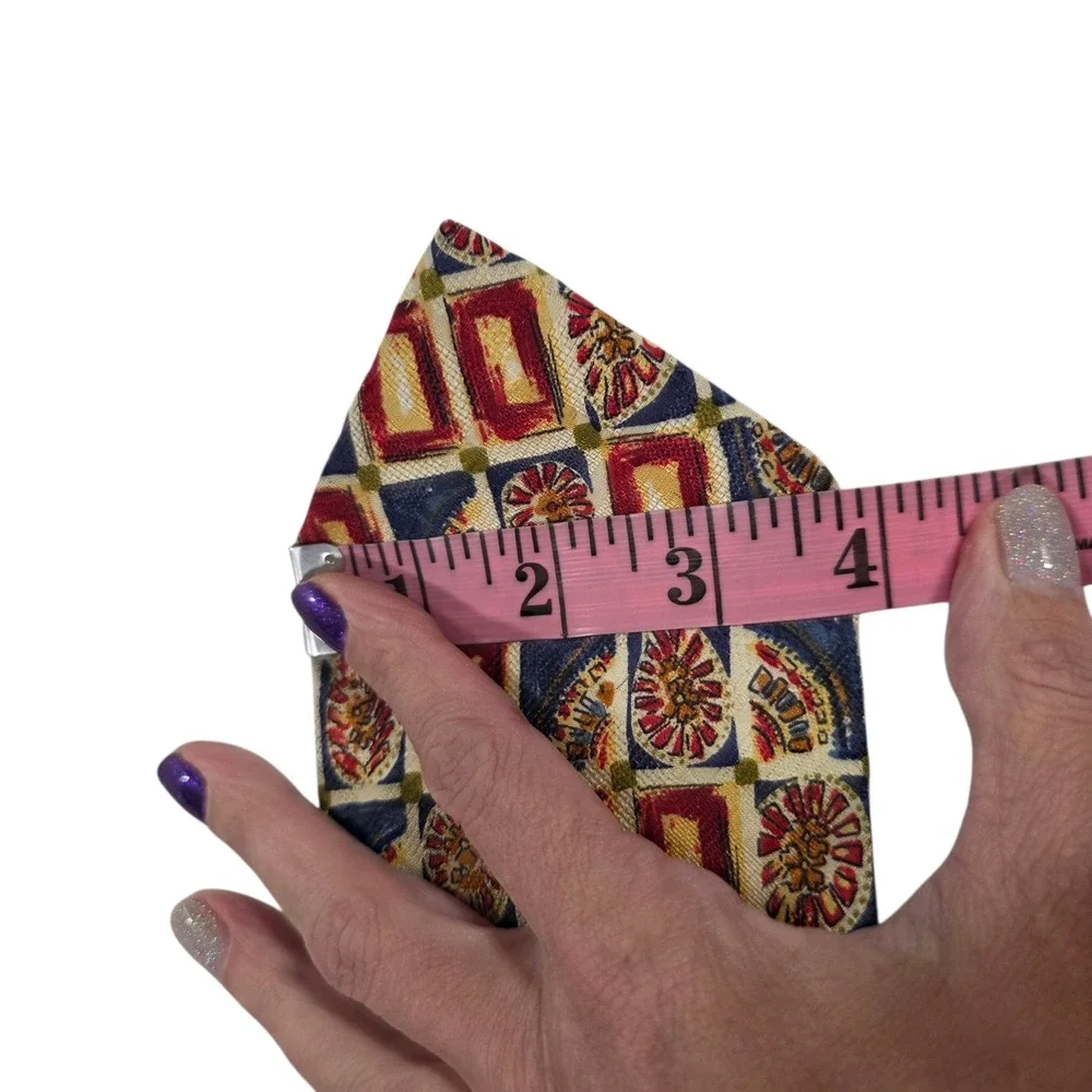 Ermenegildo Zegna Mens‎ Necktie Multicolor Silk Floral Preppy Bohemian Classic